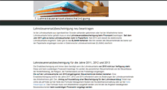 Desktop Screenshot of lohnsteuerersatzbescheinigung.com