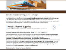 Tablet Screenshot of lohnsteuerersatzbescheinigung.com